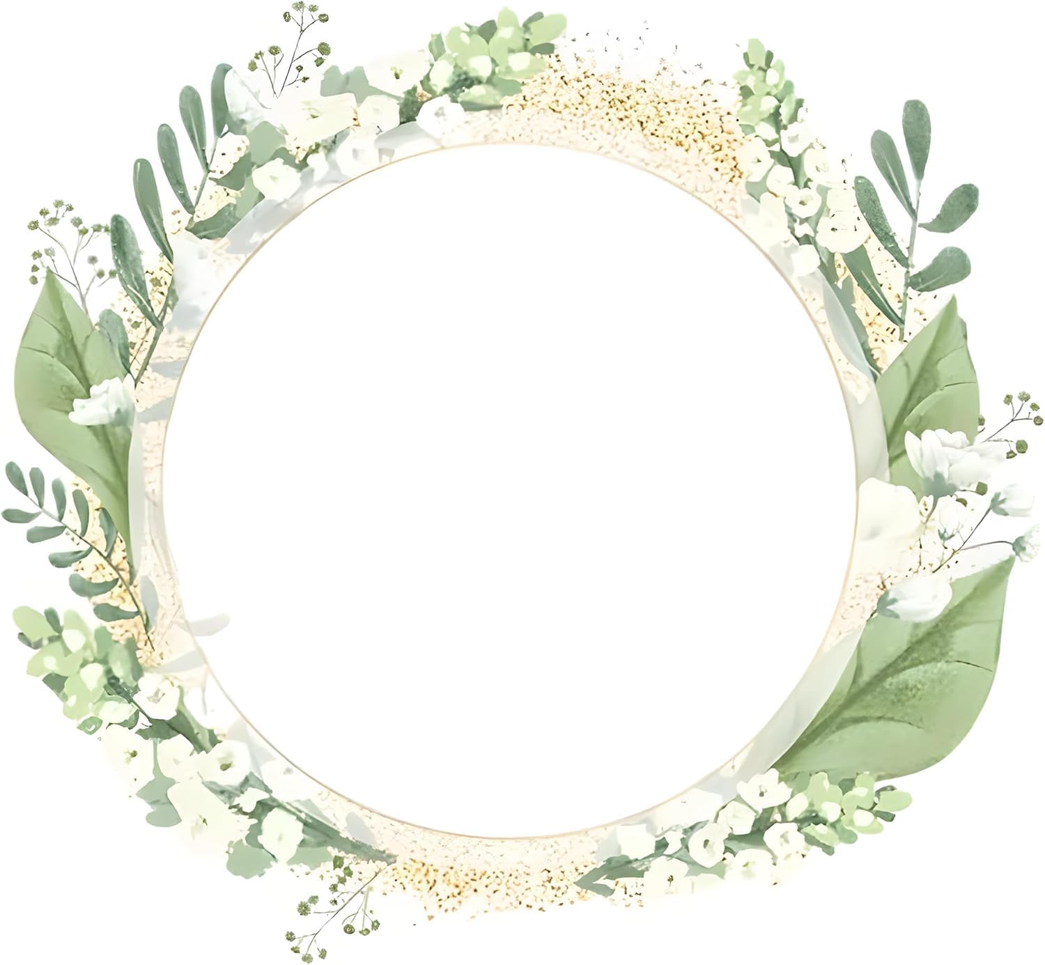 Custom Logo Stickers - Design Your Own Personalized Labels with Text, Image, & Photo - Waterproof, UV Protected, Fade & Heat Cold Resistant - Pack of 100 (Wreath 16, 100mm) — image 1