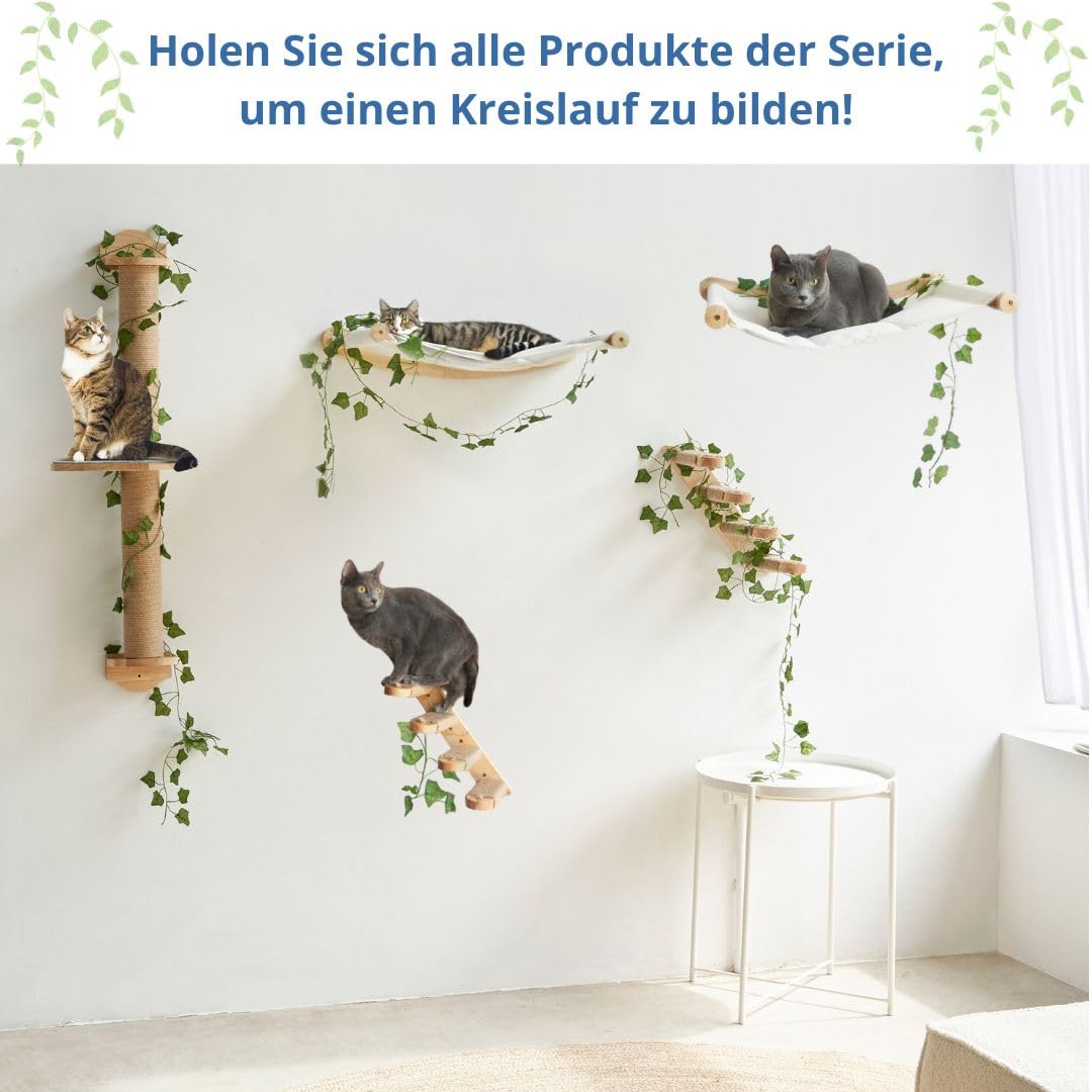 Hängematte zur Wandmontage für Katzen, robust und komfortabel – Regal trägt bis zu 12 kg – ideal zur Maximierung des Platzes