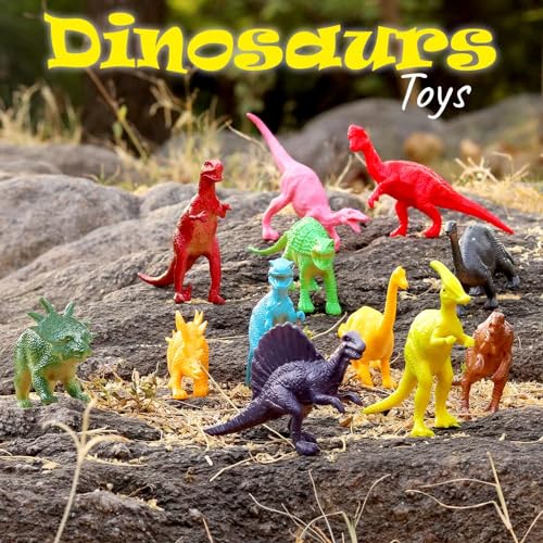 Image of Realistic Dragon Dinosaur Animals Figures Playset|12PCS Dino Animal Action Figurine for Kids Girls and Boys|Prehistoric Safari Dino Toyset Learning & Education Item Birthday Gift for Children