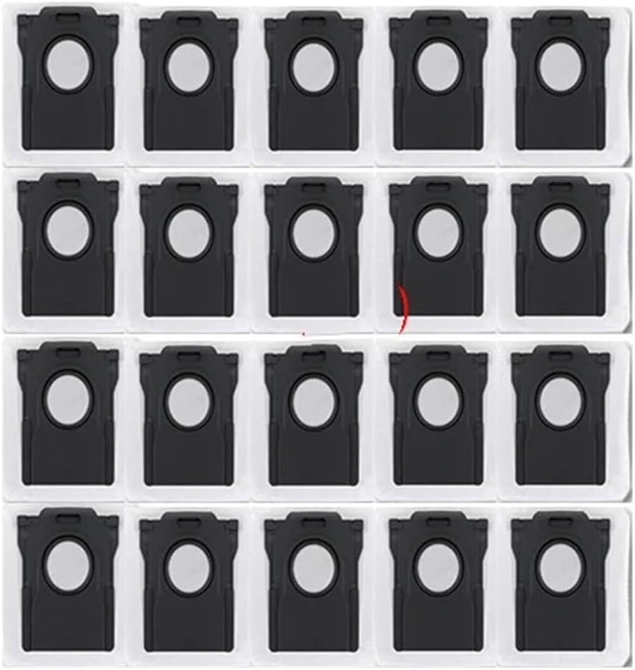 Compatible for Dreame X30 X40 X50 Ultra, Mova S10 Plus S20 E30 V50 Ultra P10 P50 Pro Ultra, Trouver S10 Plus E30 Ultra Vacuum Dust Bag(20pcs)