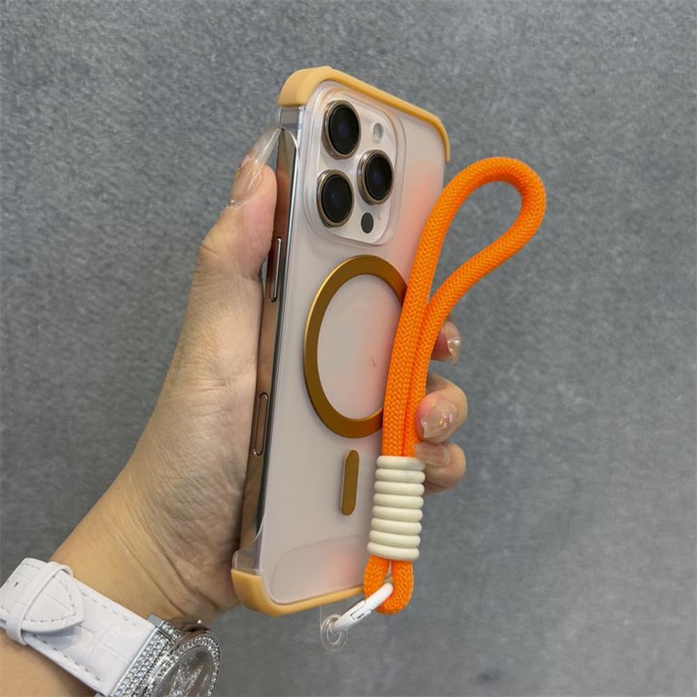 Coque antichoc magnétique pour iPhone 14 et 15 Plus avec cordon et dragonne - 7