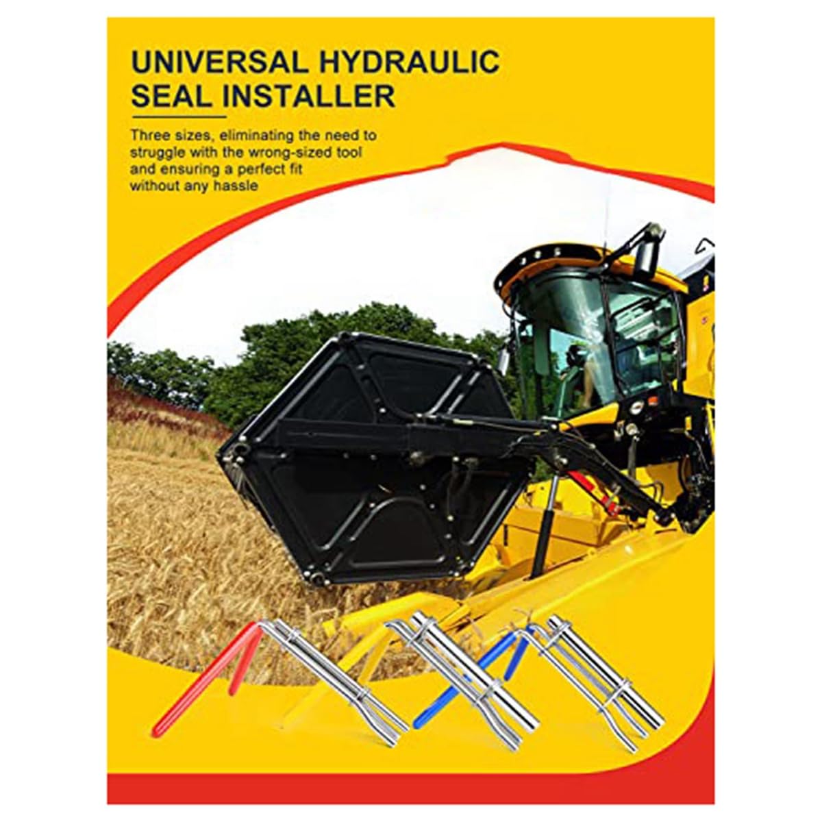 Zestaw narzędzi do montażu uszczelnienia pręta cylindra hydraulicznego, narzędzie do naprawy dławika hydraulicznego, zestaw momentu obrotowego uszczelnienia