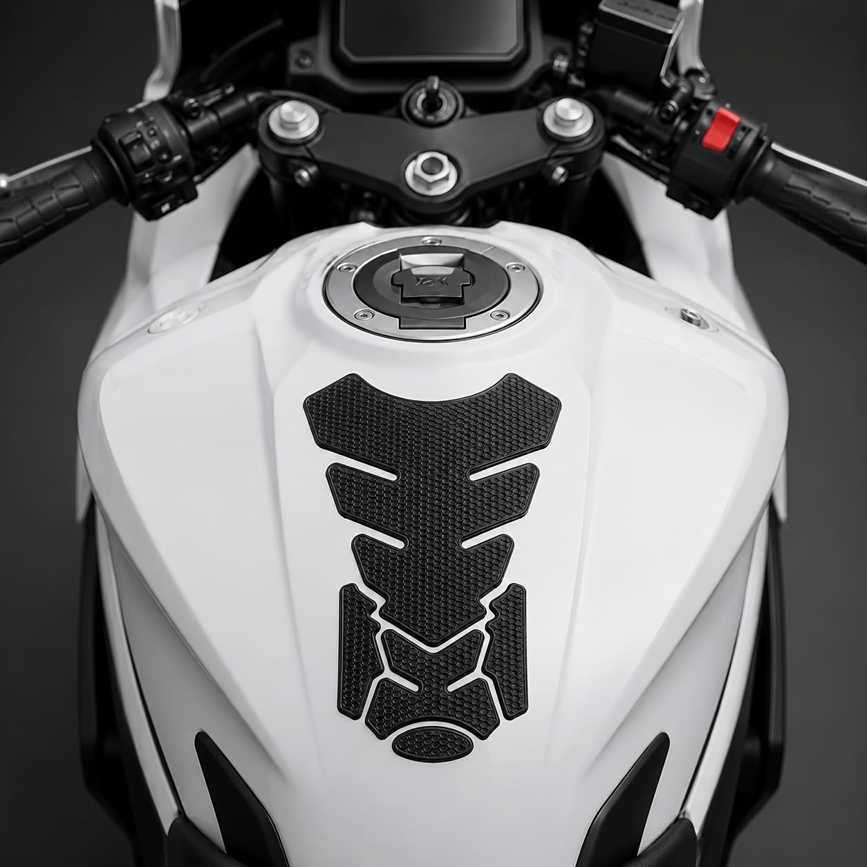 LGFC Motorcycle Tank Pad for Piaggio MP3 530 Exclusive 530 2023 2024 2025, Fuel Tank Protector Sticker Paint Protection Decals Petrol Tank Guard Adhesive Shield Cover