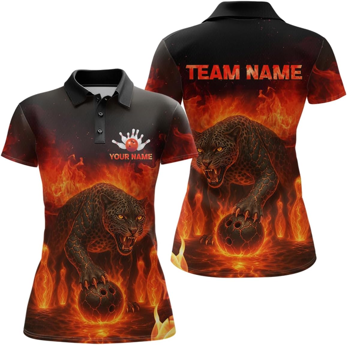 Custom Leopard Bowling Shirts for Women Men Team Bowling Jerseys Bowling Polo Shirts and Bowling Quarter Zip Shirts