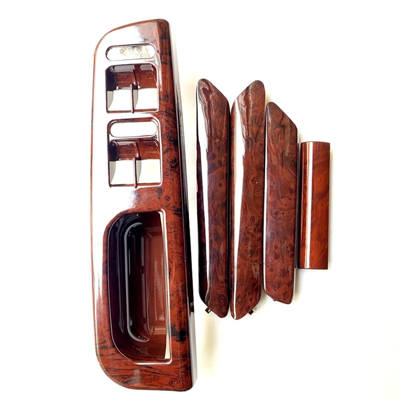 WIJHJET for VW for Passat B5 1998-2005 Mahogany Door Handle Switch Base 3B186717E 3B4867179B 3B0867180A 3B4867180B 3B4867372 Car Interior Door Handle(Panel)