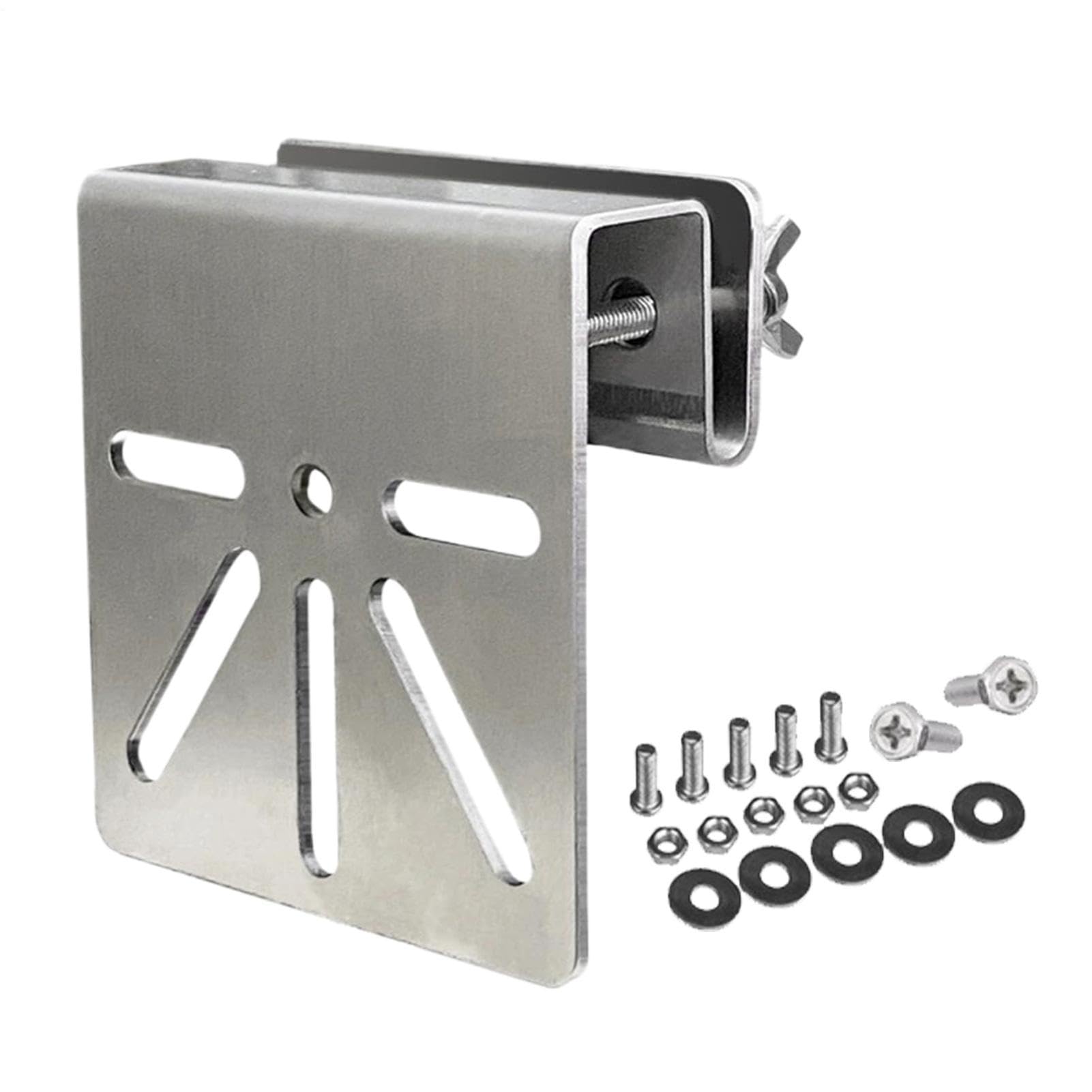Gutter Mount For Security Camera - Stainless Steel Roof Holder Bracket, Adjustable Cameras Mounting Clamp, Weather Resistant Support Arm | Outdoor Mount For Gutter Roof Solar Panel Home Business
