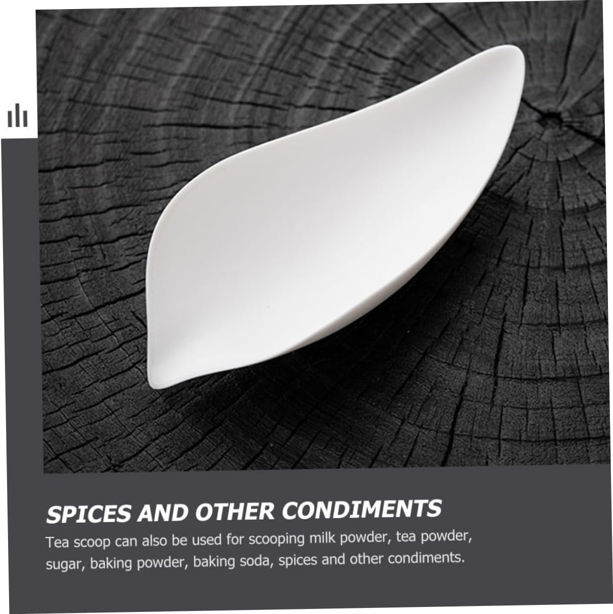 Tea Scoop Portable Ceramic Teaspoon Smooth Surface for Kitchen Use and Home Accessories