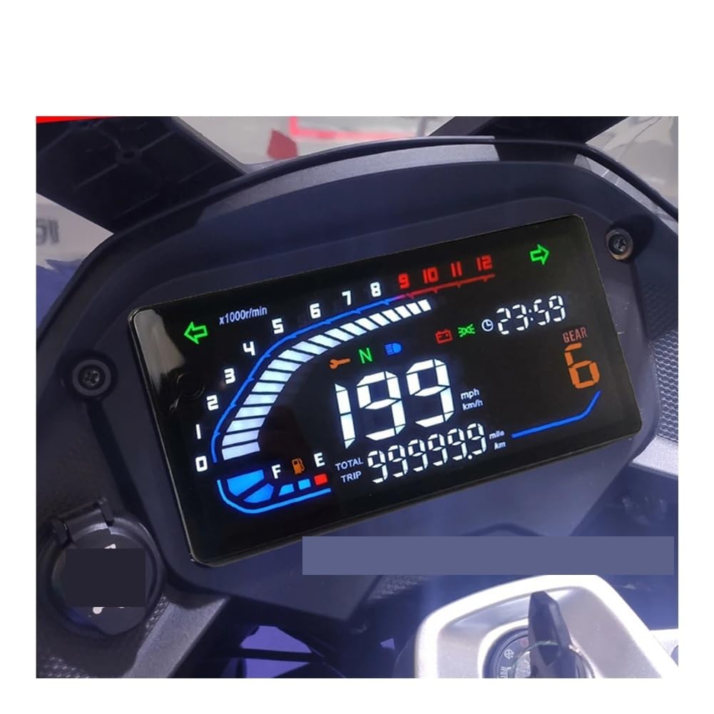Velocímetro digital Velocímetro Digital Universal Para Motocicleta, Tacómetro, Odómetro Con Luz Indicadora Multifunción, Accesorios Para