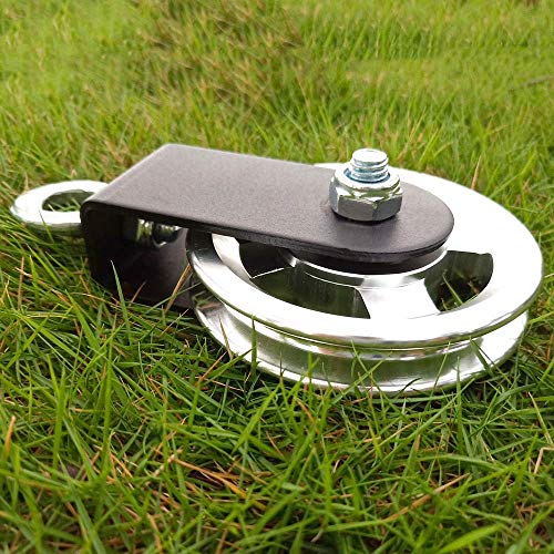 Aoneky 90mm Blocco Puleggia Girevole, Carrucola