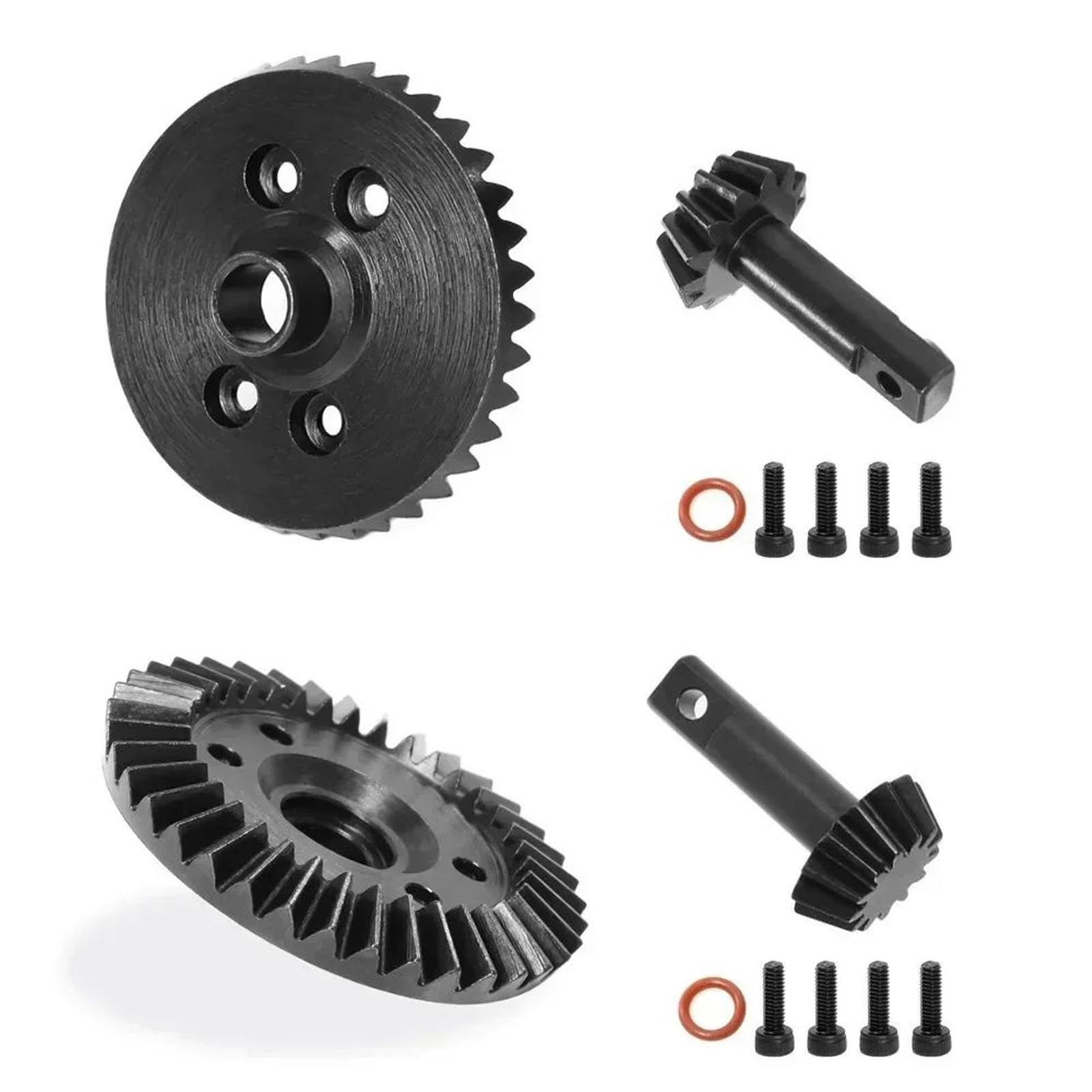 Genérico Juego Engranajes Piñón Diferencial Acero 37T 13T 5379X 5679R para Summit para E-revo Trxs 1/10 RC Piezas Mejora Coche Decorativas Piezas Coche RC