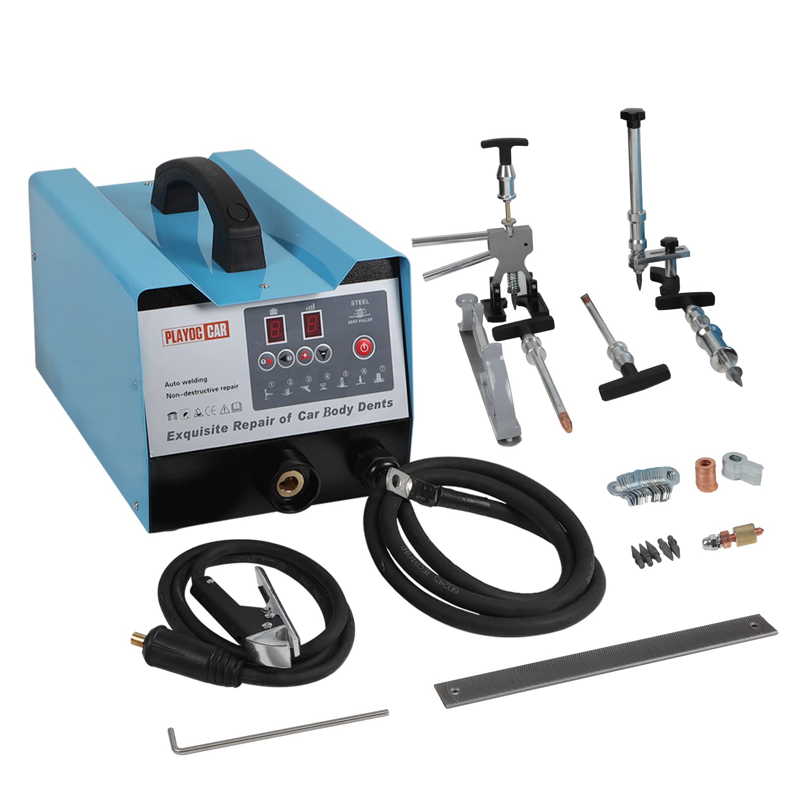 Buy PLAYOCCAR Vehicle Panel Spot Puller Dent Spotter, 110V 3800A Stud