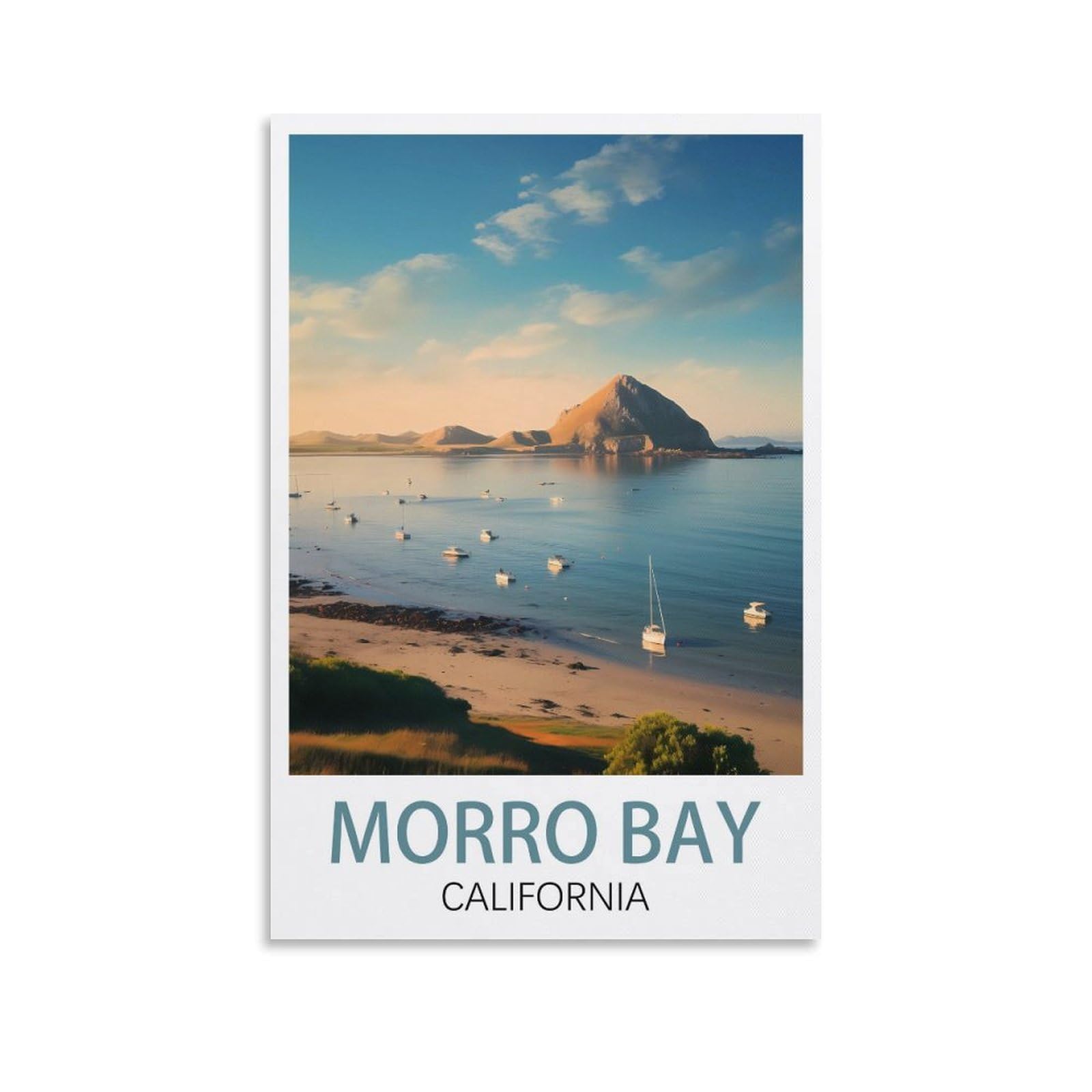 Metal Sign Tin Sign,Morro Bay,Cave Signs Art Plaque Poster Wall Decor for Home Kitchen Bar Club Coffee Shop Orchard Decoration 30x30cm