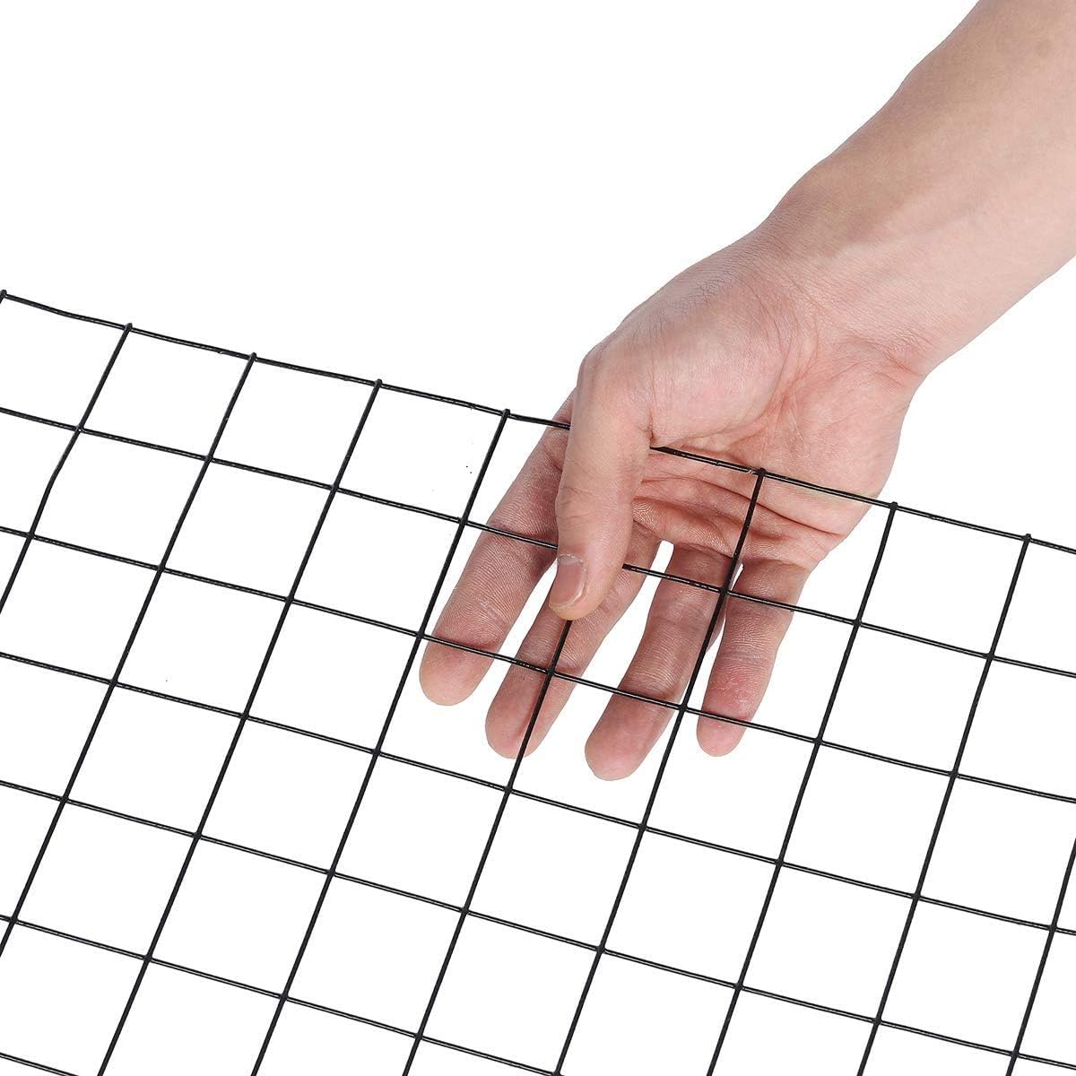 Free Shipping Over $50 Fencer Wire 16 Gauge Black Vinyl Coated Welded Wire Mesh Size 1.5 inch by 1.5 inch (2 ft. x 100 ft.)