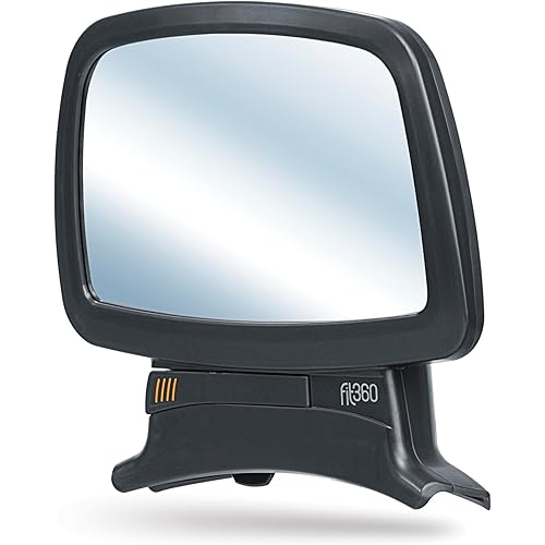 Chicco Fit360 Mirror Car Seat Accessory for Fit360 Rotating Convertible Car Seat, Shatter-resistant, For Rear-Facing | Anthracite/Grey