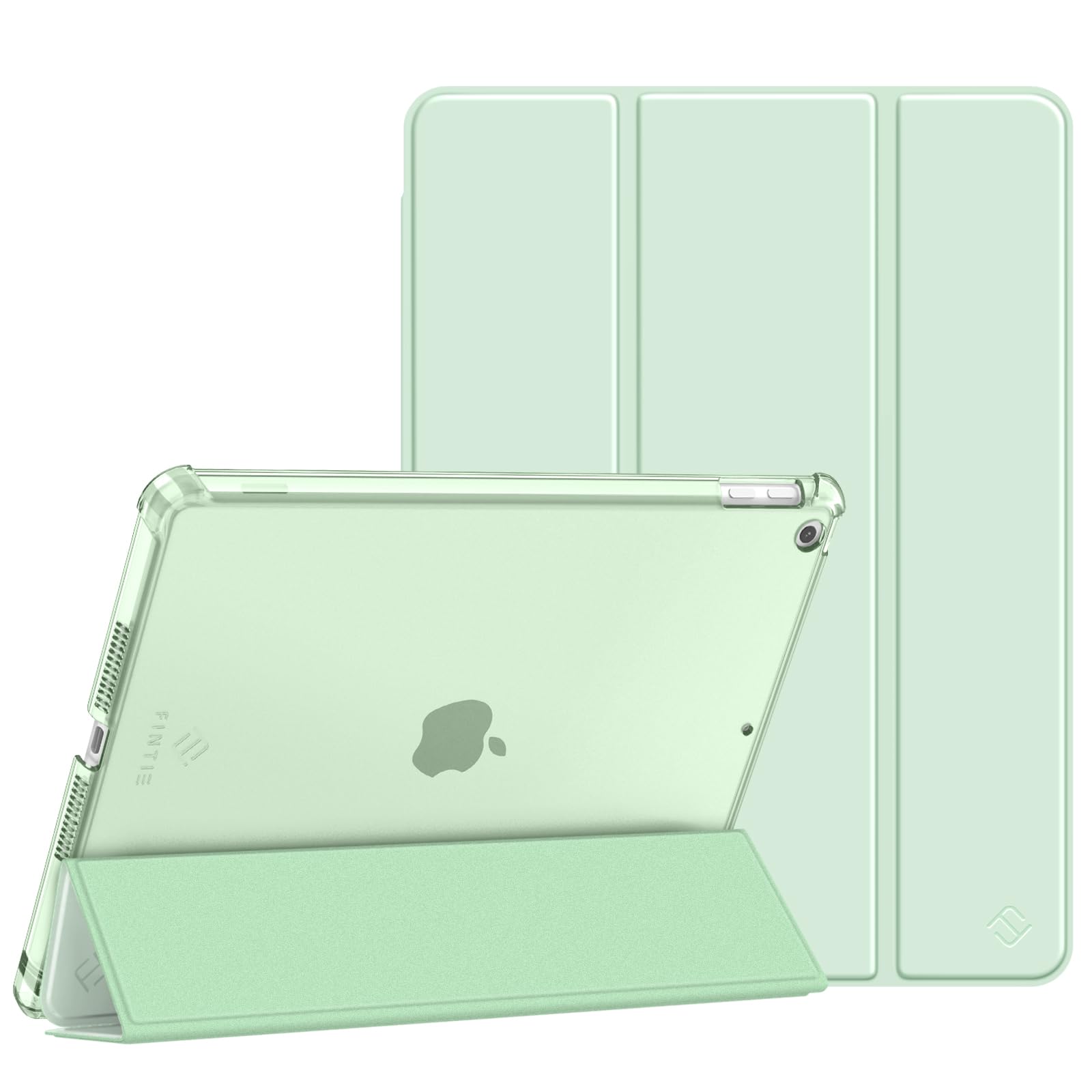 Fintie Hülle für iPad 9. Generation 2021/8. Gen 2020/7. Gen 2019 10.2 Zoll mit Stifthalter, ultradünne leichte Schutzhülle mit transparenter Rückseite und Auto Schlaf/Wach Funktion,