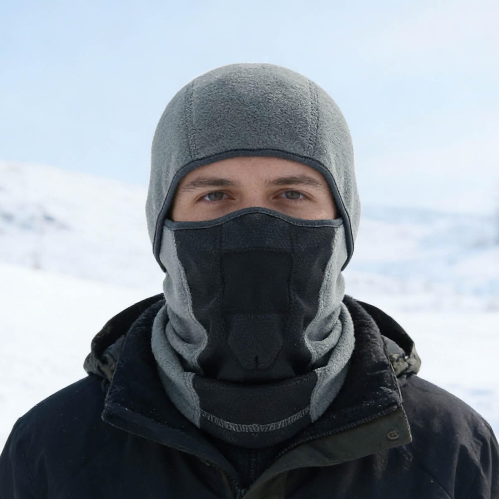 Cagoule de ski coupe-vent pour homme, couvre-visage chaud par temps froid, idéal pour le ski, le snowboard, la moto et la pêche sur glace, 1 pièce