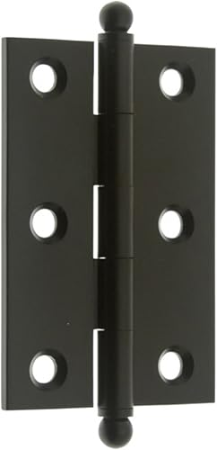 Miniatura 18 de idh by St. Simons 82517-026 Bisagras de gabinete de latón macizo genuino de calidad profesional, cromo pulido, 2-1/2 x 1-7/10 pulgadas, par Polished