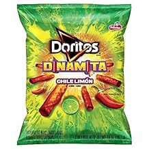 Doritos Dinamita Chile Limon Rolled Flavored Tortilla Chips, 3.75 oz