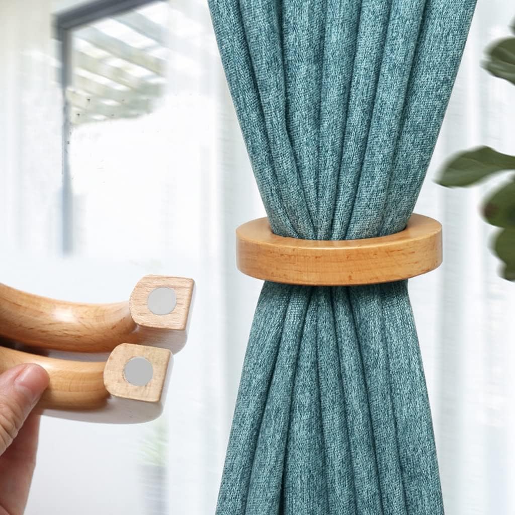 FMURY Curtain Holder Circle Decorative Buckle Clips Tie Back Holdback Home Decoration Room Decor