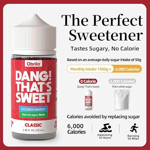 Keto Stevia Liquid Coffee Syrup Drops - Zero Calorie Organic Sweetener - 0 Glycemic Index, Diabetic-Friendly, Natural Carb-Free, Flavor, Sweet And Low - Skinny Liquid Sugar, Best For Iced Coffee 100 Ml (Classic) #TOP1