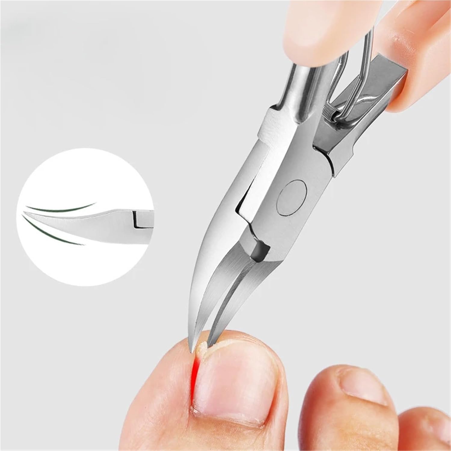 Nail Clipper Professional Toe Nail for Ingrown Thick Toenails NippersTrimmer Cutter Scissor Manicure Pedicure Accessories Tool(Red)