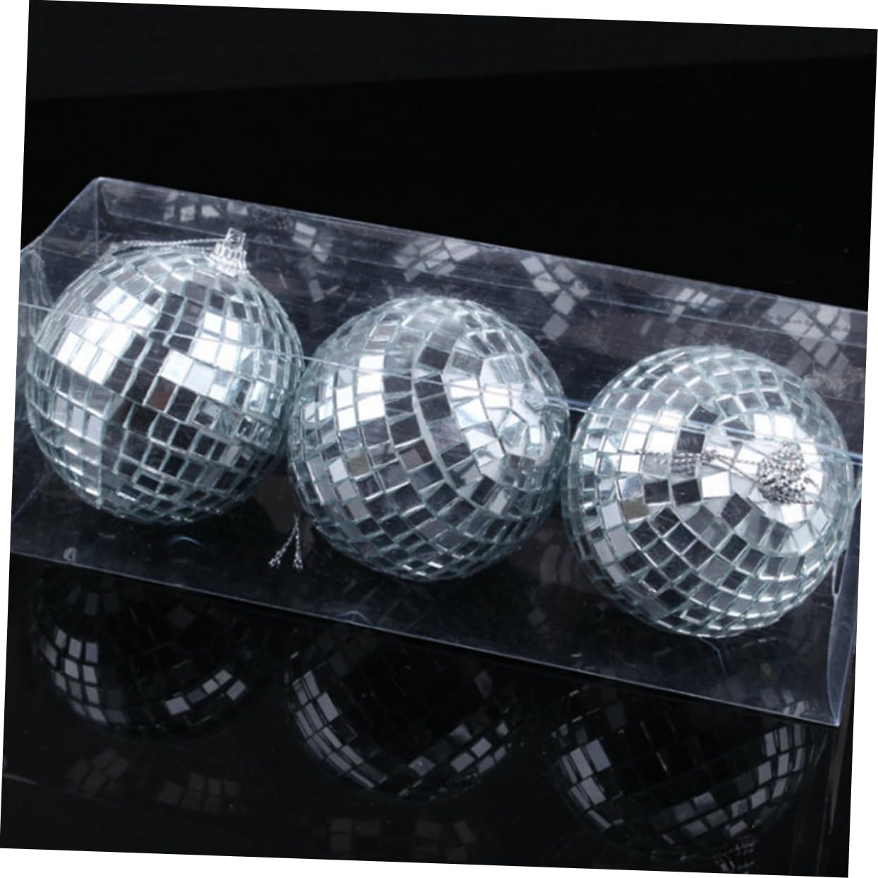 Ciieeo 10cm Mirror Ball Reflective Disco Ball Enhanced Rotation Motor for Parties