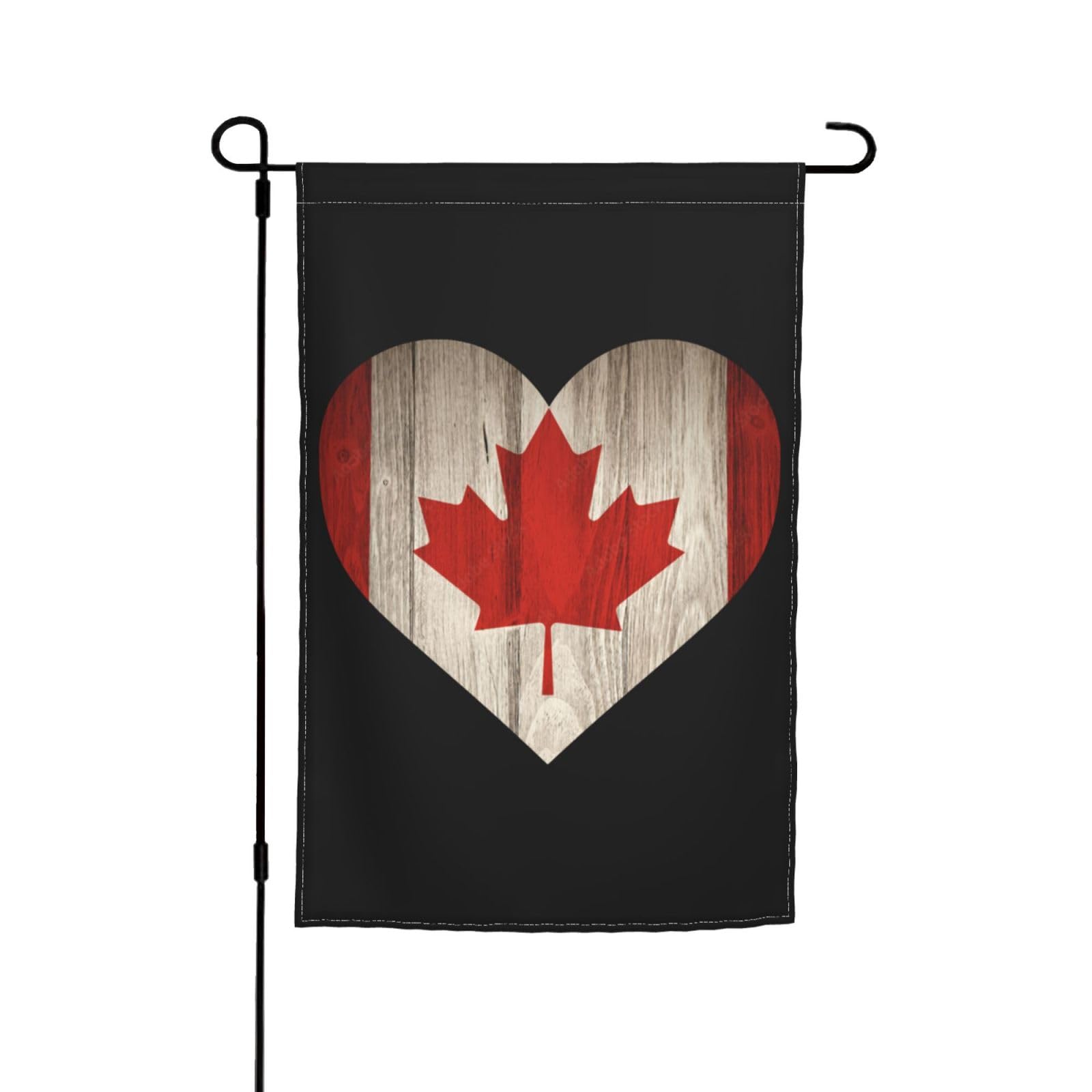Canada Flag Heart Canada Double Sided Garden Flag 12x18 Inch Premium Home Décor Outdoors Sign0