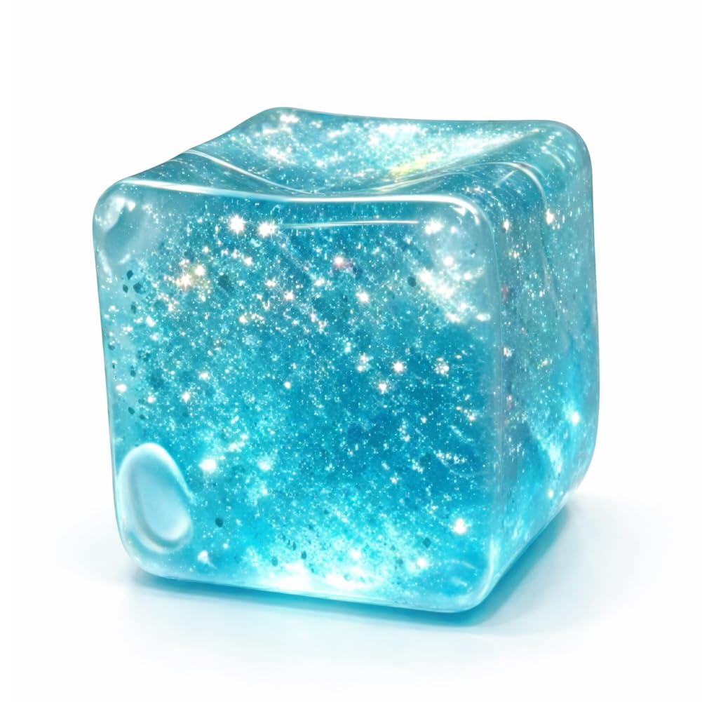 Glow In Dark Block & Soft TPR Squeeze Toy for Home, Desktop, Classroom and Office Leisure Use, Portable Night Glowing Stress Relief Plaything for Kids and Stressed Adults — image 1