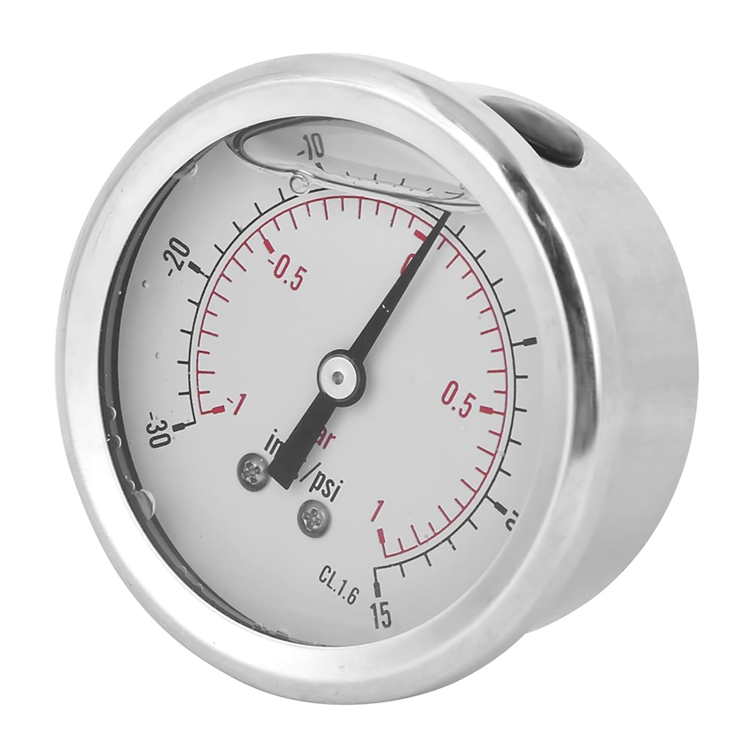 Hilitand Pressure, Stainless Steel and Brass Material, Accurate Measurement Tool for Mining and Home Heating, Range -1 to 1bar