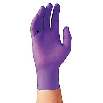 G 1 Nitrile Gloves | Medium Size | Pack of 20 Pieces | Purple Color | Powder Free | Hand Gloves | Multipurpose Use |