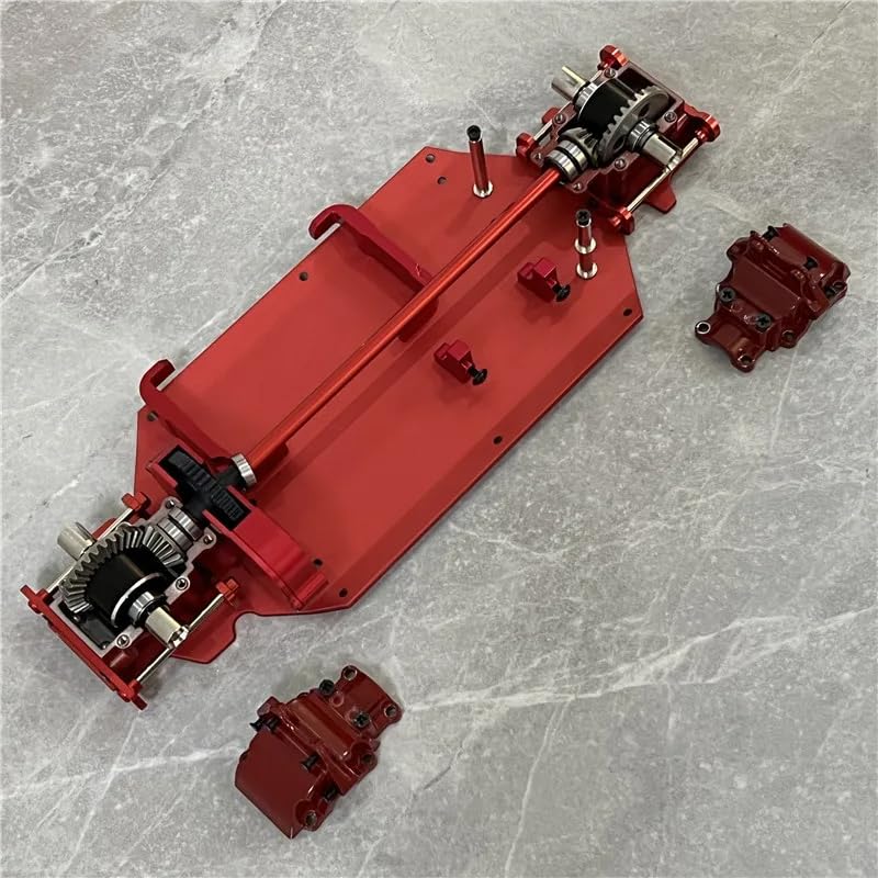 Oisunt Aluminium Differential Case Part for WLtoys 1/14 144001/144010/124016/124017/124018/124019 Upgrades, Meatl Gear Box Shell(Blue)