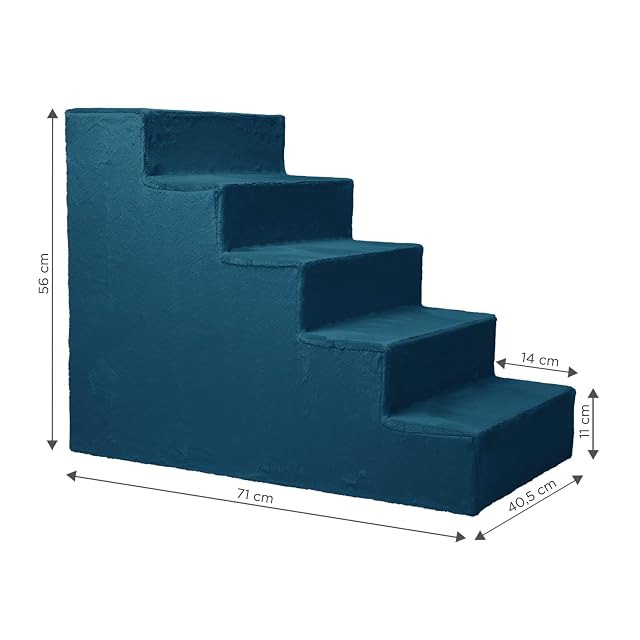 Foto 4 de 5 de MG Design Escalera para Mascotas de Azul - 5 peldaños