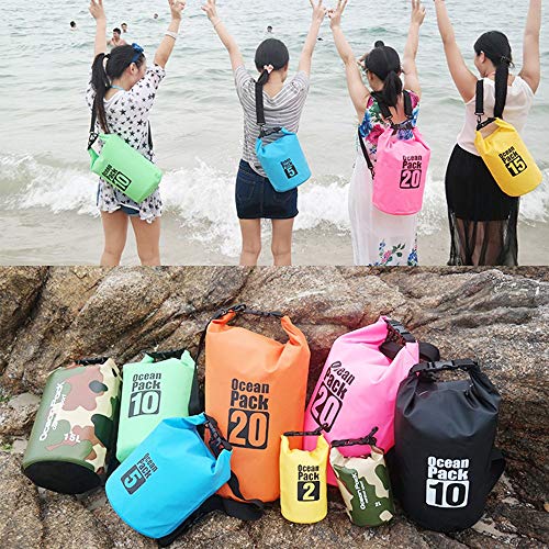 Bear Outdoor Dry Sack/Waterproof Bag For Boating, Kayaking, Hiking, Snowboarding, Camping, Rafting, Fishing And Backpacking (Yellow, 30L) #TOP4