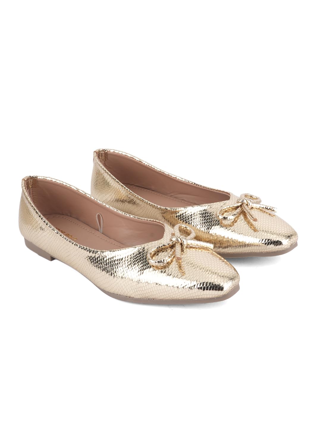 Square Toe Embellished Ballerinas with Bows for Women-image-7