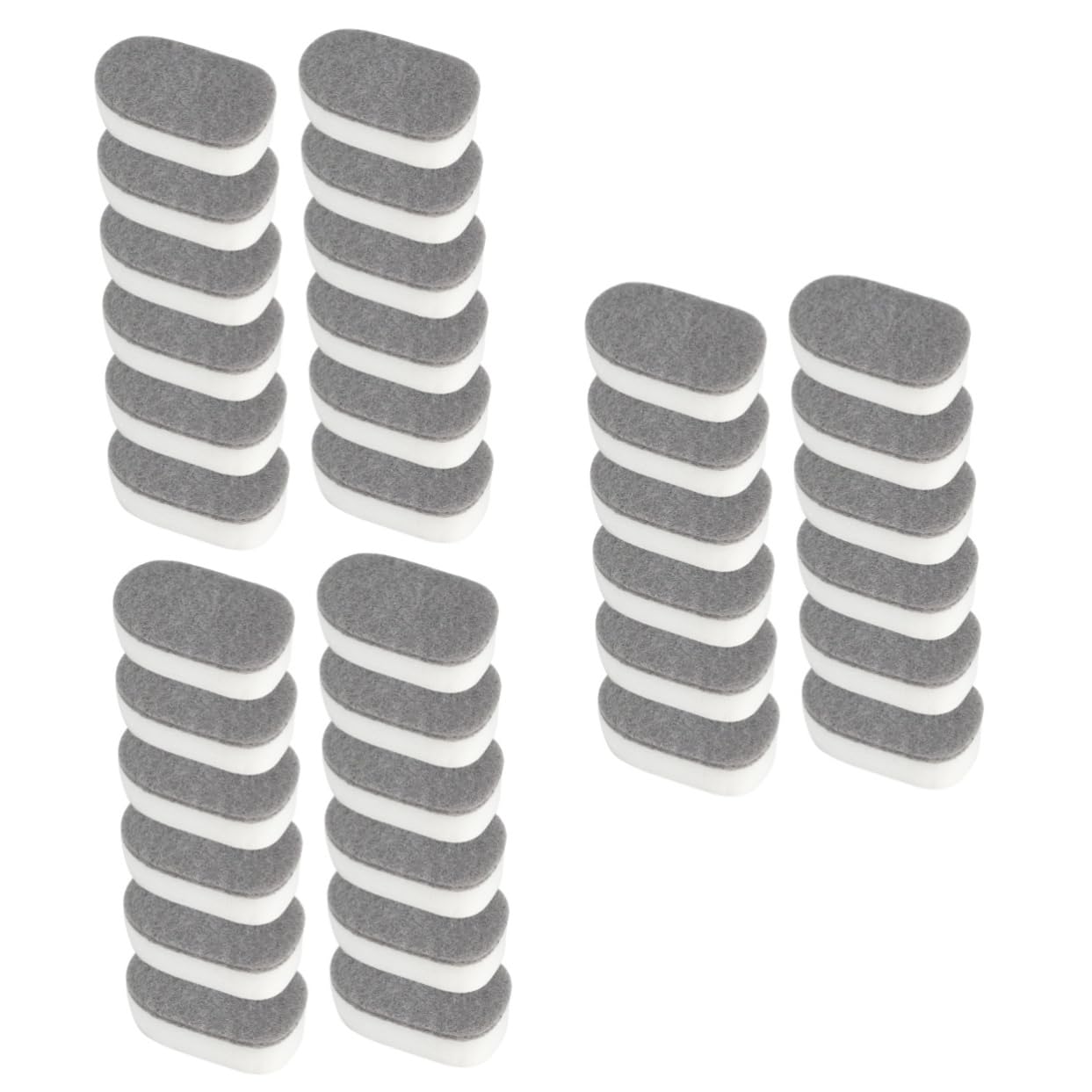 FRCOLOR 36pièces Éponge De Nettoyage Multi-Usage Mousse Lot Blanc Récurants pour Vaisselle Cuisine Et Salle De Bain Absorption Et Forte Décontamination