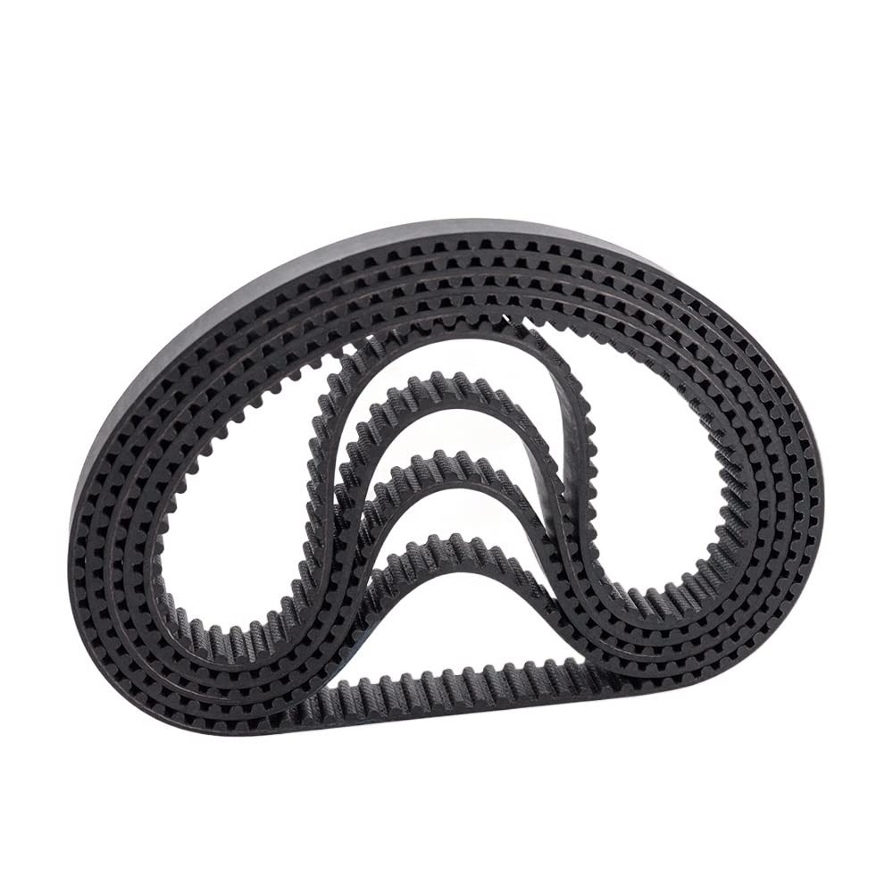 10 pezzi cinghia dentata HTD 5M, lunghezza 435/440/445/450mm, larghezza 10/15/20/25mm, passo 5mm, cinghia sincrona in gomma rinforzata(25mm,435mm)