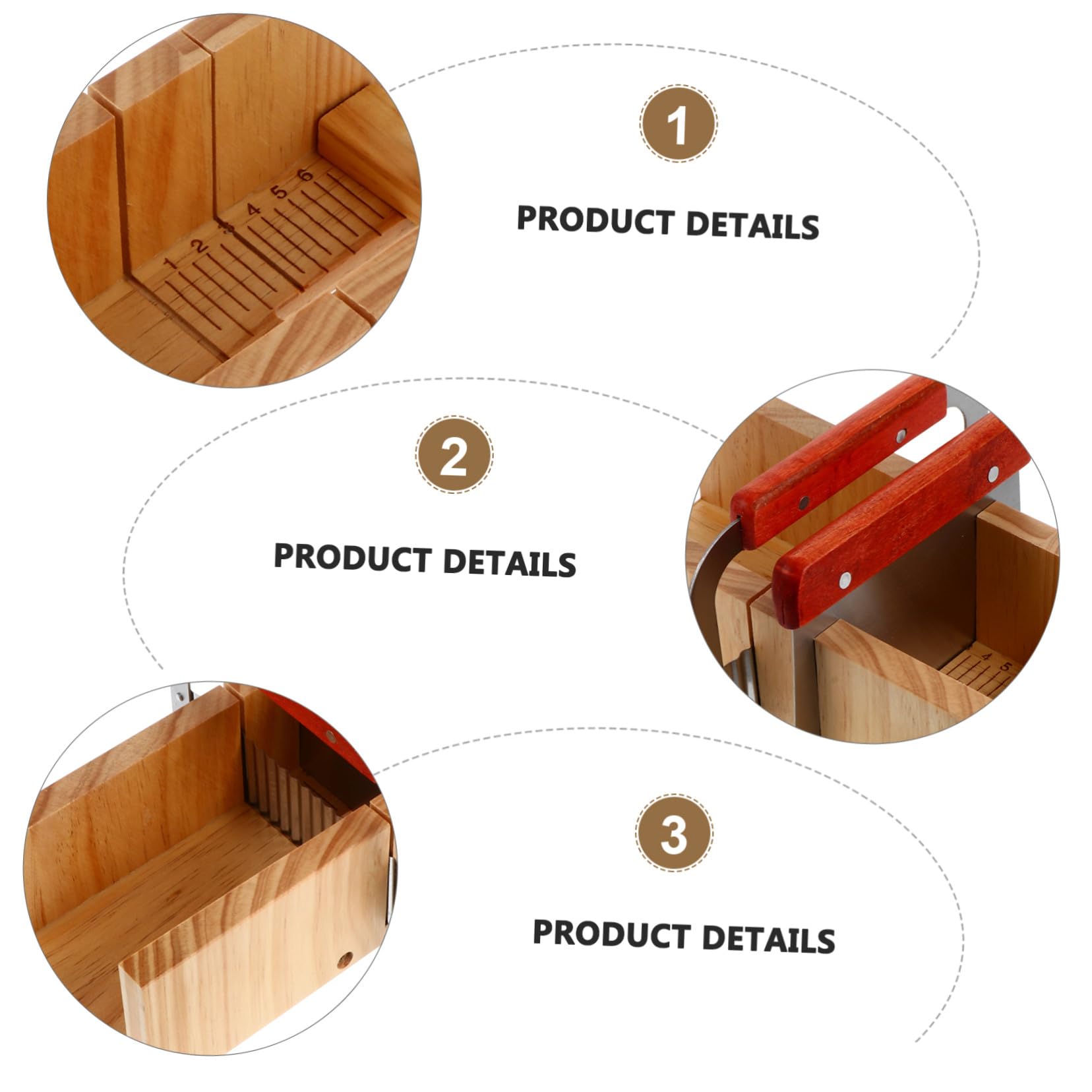 2 Ensembles Couteau à Ajustable Outil de Coupe Artisanale pour Faits Main Gâteaux et Lame Inoxydable
