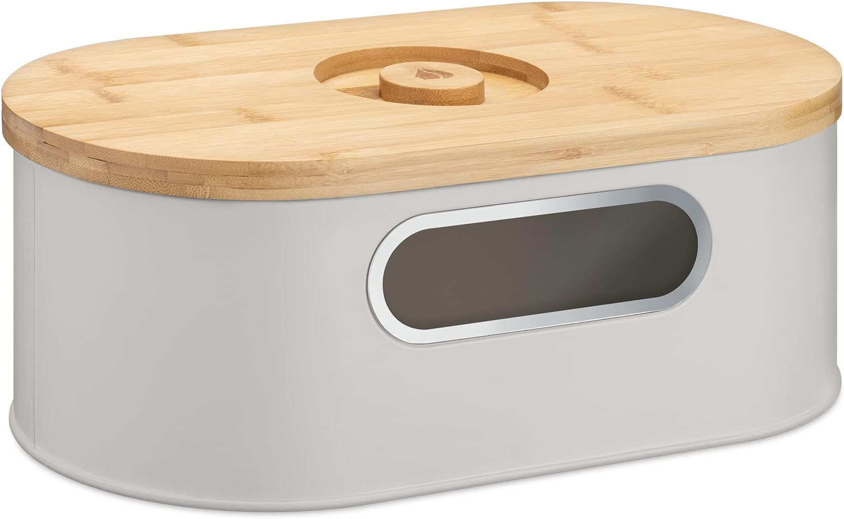 Contenitore per pane in legno di grande capacità, con porta in vetro, piano di lavoro della cucina, per la casa colonica (1 strato 80 cm