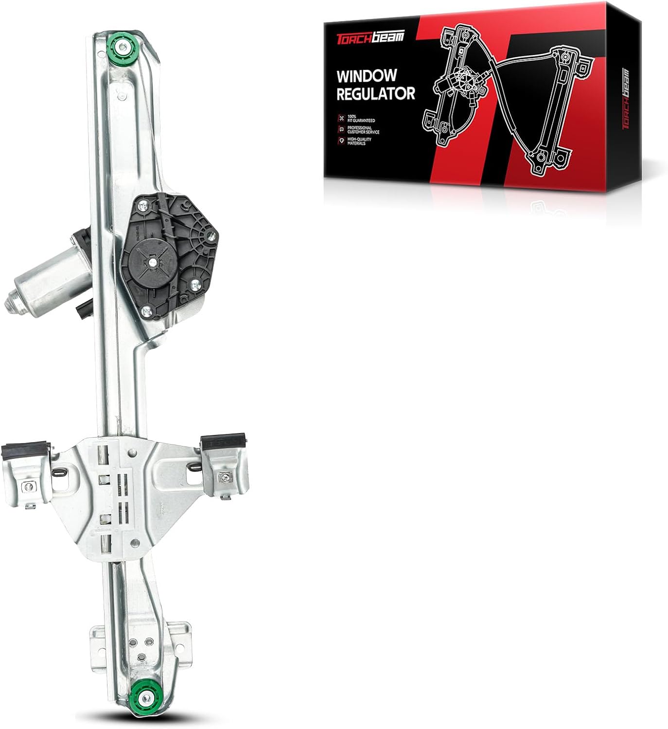 Torchbeam 751-063 Rear Right Passenger Side Power Window Regulator with Motor Compatible with Chevrolet and GMC Model Silverado 1500, 1500, 2500 HD, Tahoe, Suburban, 3500 HD, Yukon XL, Escalade