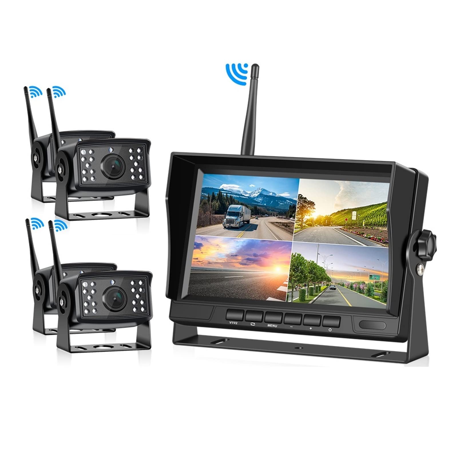 AHD Bezprzewodowy DVR. Car Monitor 7 Inch Display Vehicle Auto Screen Rear View Truck Monitors Reverse Back Up Recorder Wifi Camera, Seria Pro(Only Camera)