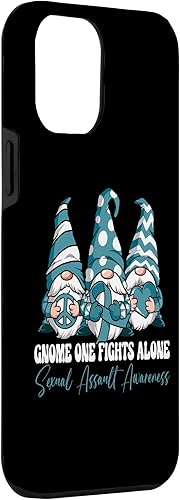 Miniatura 3 de Funda para iPhone 13 Pro Max Gnome One Fights Alone Sexual Assault Awareness