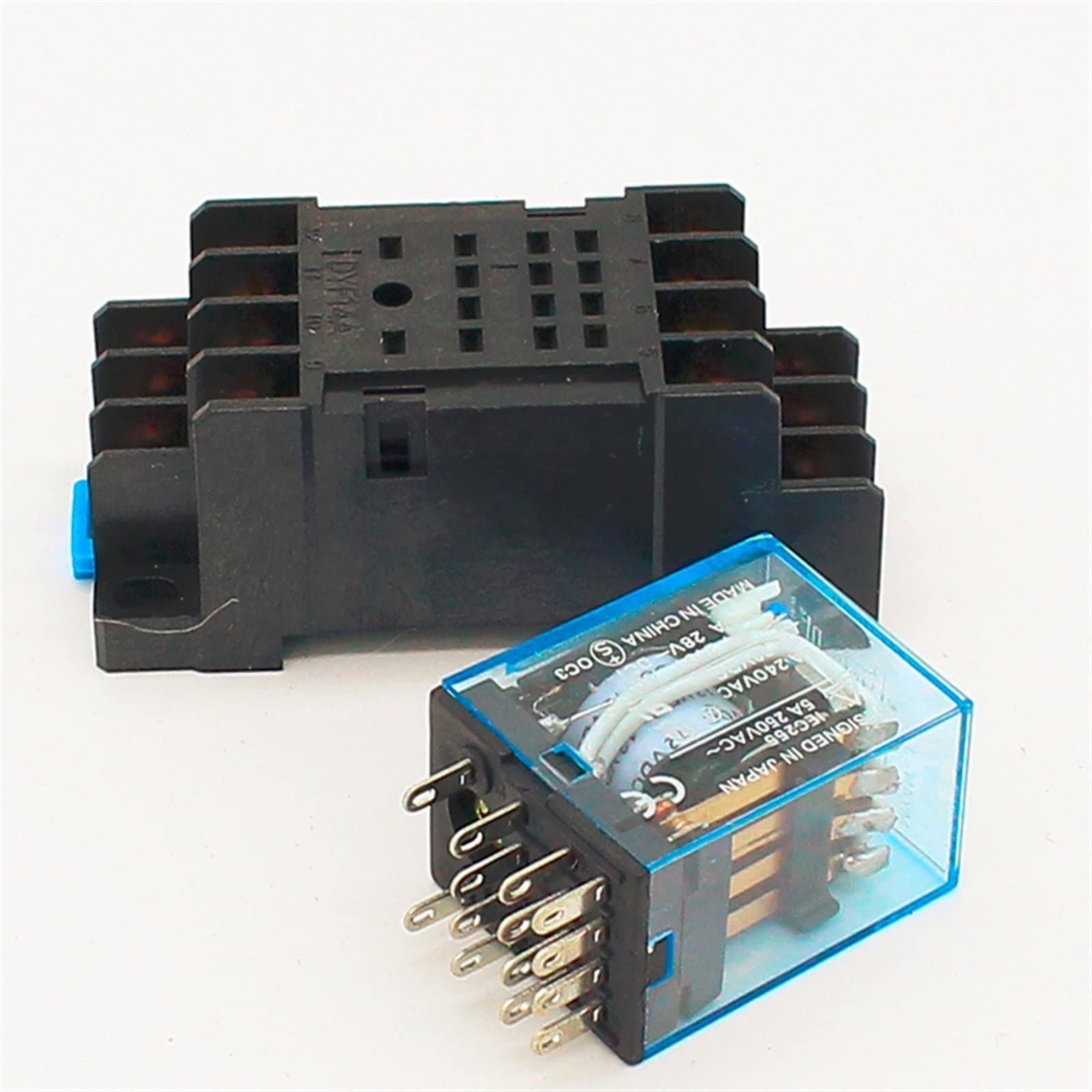 Relais de puissance MY4 de haute précision avec socle 14 broches pour intégration stable