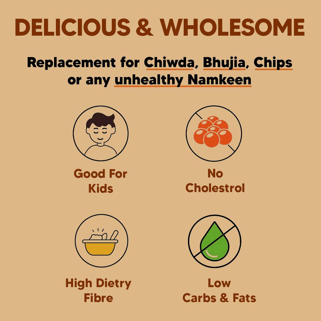 Eat Better Co Dry-Fruit Millet Namkeen β Roasted, Not Fried | Healthy Snack with Cashews, Cranberries, Coconut & Millets | No Palm Oil - 90g 4
