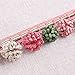 Yalulu 4 Yard Pom Pom Curtain Fringe Trim, Hanging Beads Ball Tassel Trimming Sewing Ribbon Macrame for Upholstery Curtain Tablecloth Fabric (Pink)