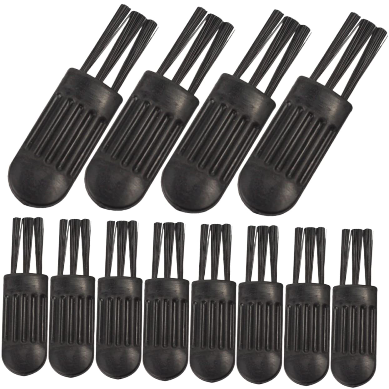 PACKOVE 100Pcs Electric Shaver Cleaning Brush Mini Hair Tool for Beard Clippers Laptop Keyboard Cleaner Soft Bristles for Hard to Reach Spaces for Home Barber Use
