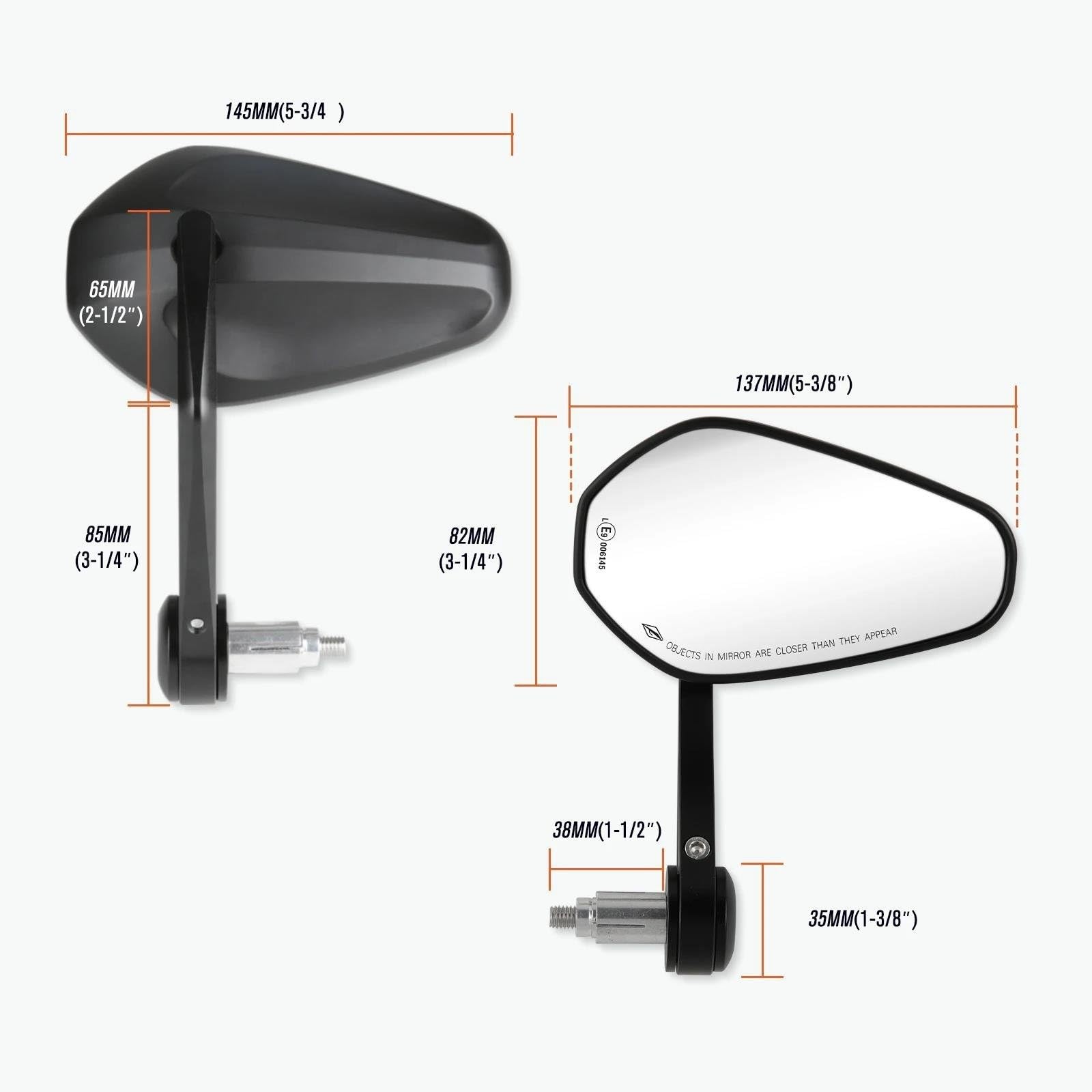 Sicurezza del veicolo Specchietti Retrovisori Laterali Per Motociclette, Scooter, Moto, Scooter Specchietti Retrovisori Laterali Per Manubrio, Per Parti Di Moto Yamaha