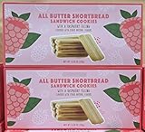 Trader Joe All Butter Shortbread Sandwich Cookies 5.29oz 150g (Two Boxes)