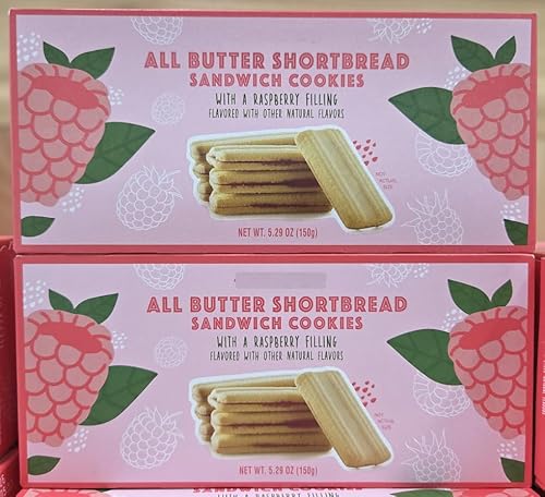 Trader Joe All Butter Shortbread Sandwich Cookies 5.29oz 150g (Two