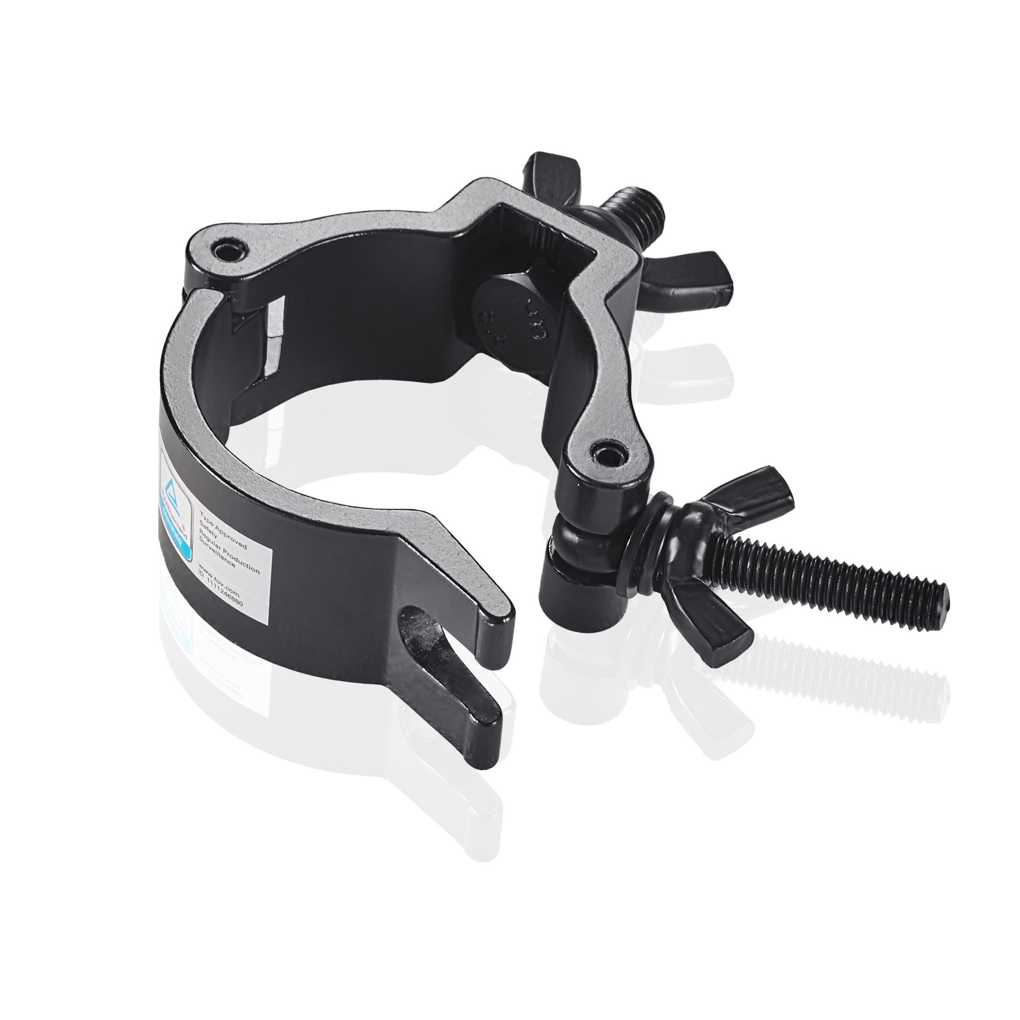 Morsetto per Luci da Palcoscenico, 10Pezzi Eyeshot 50mm Morsetti Luci per Traliccio di Alta Qualità Con Certificazione TUV, Capacità di Carico 100kg Morsetti, Adatto per Tubi da 48-52mm Nero