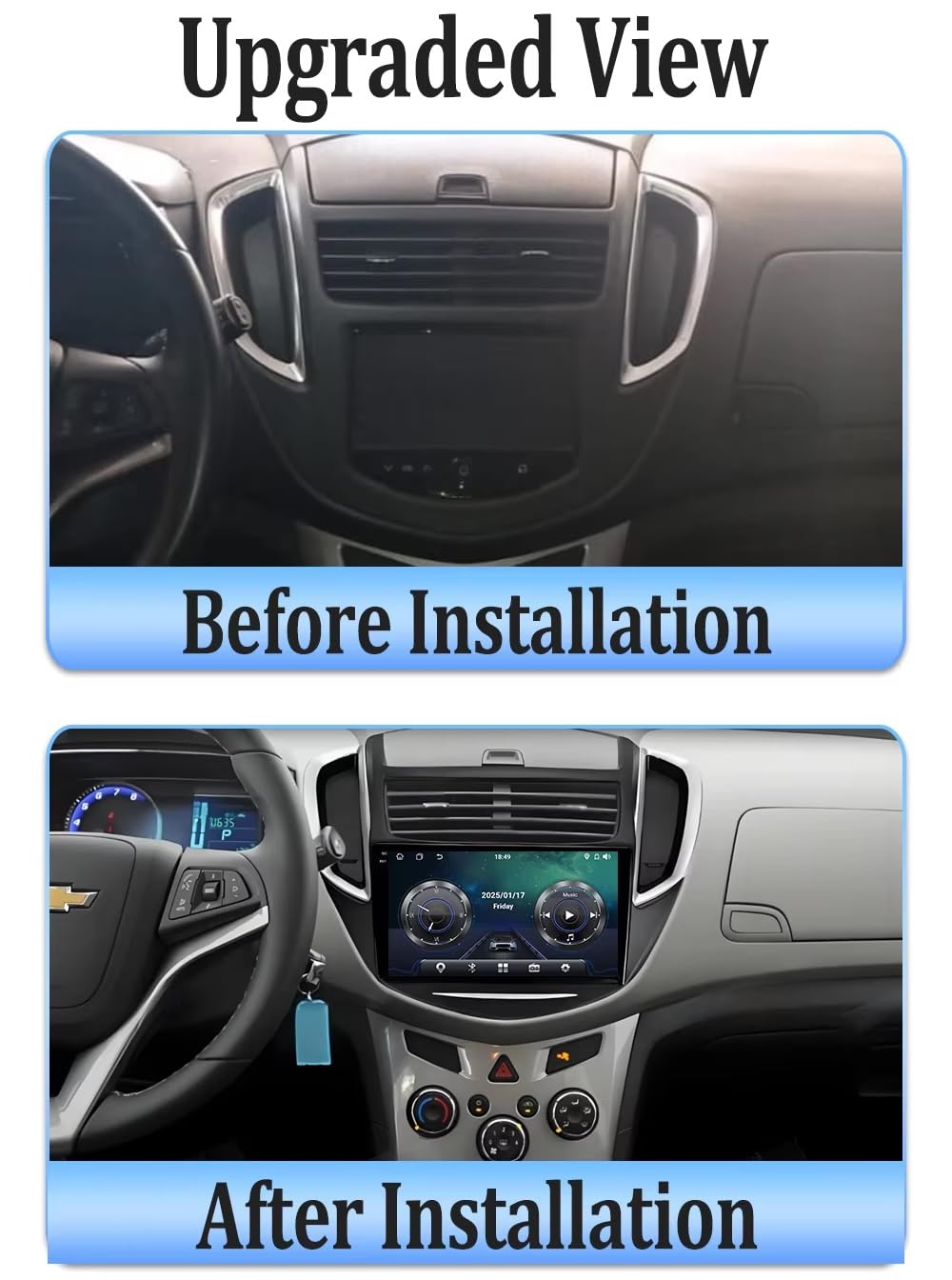 Touchscreen Auto Navigator Navigation für Chevrolet Tracker 3 TRAX 2013-2015 mit Bluetooth Fm Radio, Mirror Link, USB, Aux, Unterstützt Tpms Lenkradsteuerung, 8 Kern 4G+64G